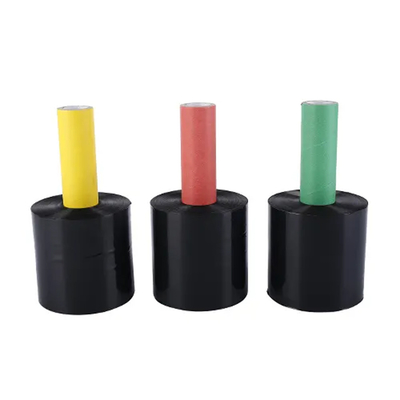 Schwarzer Ausdehnungs-Verpackung Film Mini Handhelds LLDPE verpackender mit drehender Griff-Zufuhr für Karton-Verpackung