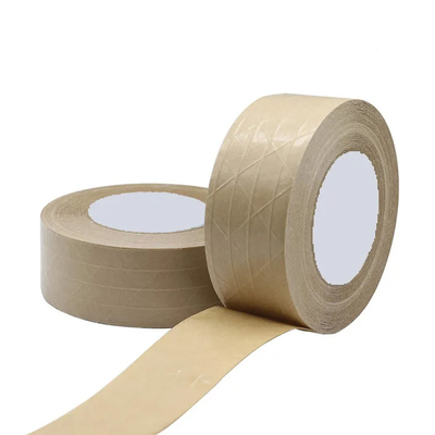 Selbstklebendes Brown-Papier-Packband Fiberglas verstärkter Packband Flatback Kraftpapier