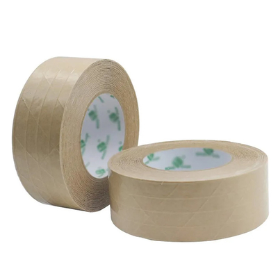 Selbstklebendes Brown-Papier-Packband Fiberglas verstärkter Packband Flatback Kraftpapier