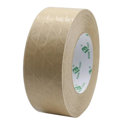 Selbstklebendes Brown-Papier-Packband Fiberglas verstärkter Packband Flatback Kraftpapier