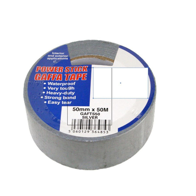 Synthetischer Gummi-Gewebe-Vorarbeiter-Hochleistungsband imprägniern silbernes Duck Cloth Tape For Carpet