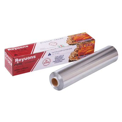Nahrungsmittelgrad-Küche, die Aluminiumfolie-Rolle mit Plastikhalter-Metallblatt kocht