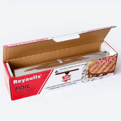 Nahrungsmittelgrad-Küche, die Aluminiumfolie-Rolle mit Plastikhalter-Metallblatt kocht