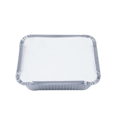Einweg-Lebensmittelverpackungen aus Aluminiumfolie, rechteckige Folienschale mit Deckel