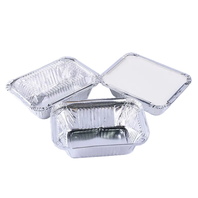 nimmt kleines Aluminium 260ml die Behälter weg, die Wegwerfaluminiumfolie-Nahrung Tray With Lid backen