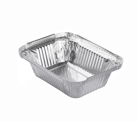 nimmt kleines Aluminium 260ml die Behälter weg, die Wegwerfaluminiumfolie-Nahrung Tray With Lid backen
