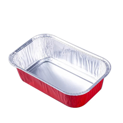 Wegwerfbrotdose-Aluminiumfolie Pan Airline Food Packing Trays des flugzeug-500ml mit Deckeln