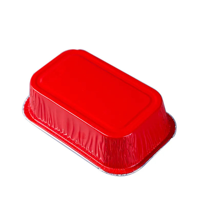 Wegwerfbrotdose-Aluminiumfolie Pan Airline Food Packing Trays des flugzeug-500ml mit Deckeln