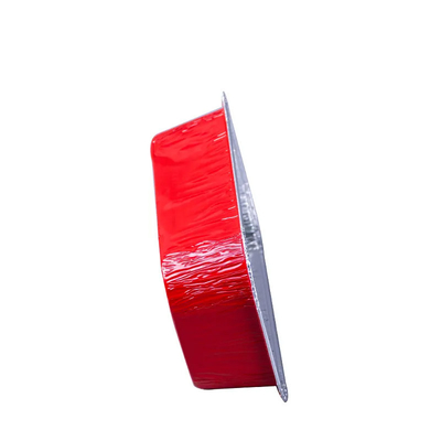 Wegwerfbrotdose-Aluminiumfolie Pan Airline Food Packing Trays des flugzeug-500ml mit Deckeln