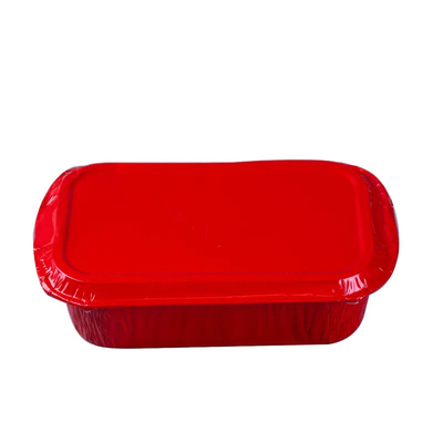 Wegwerfbrotdose-Aluminiumfolie Pan Airline Food Packing Trays des flugzeug-500ml mit Deckeln