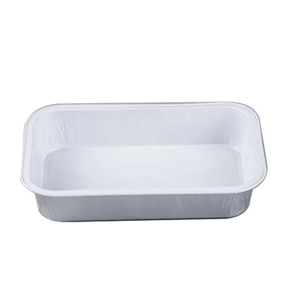 fluglinien-Nahrungsmittelservice-Aluminiumfolie-Behälter des Rechteck-350ml Wegwerfmit Deckel