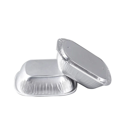 Nahrungsmittelbehälter-während des Betriebs überzogene Fluglinien-Wegwerfnahrungsmittelversorgende Behälter der Aluminiumfolie-250ml mit Deckeln