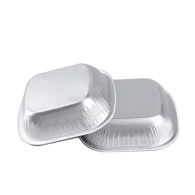 Nahrungsmittelbehälter-während des Betriebs überzogene Fluglinien-Wegwerfnahrungsmittelversorgende Behälter der Aluminiumfolie-250ml mit Deckeln