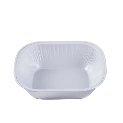 Nahrungsmittelbehälter-während des Betriebs überzogene Fluglinien-Wegwerfnahrungsmittelversorgende Behälter der Aluminiumfolie-250ml mit Deckeln