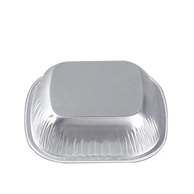 Nahrungsmittelbehälter-während des Betriebs überzogene Fluglinien-Wegwerfnahrungsmittelversorgende Behälter der Aluminiumfolie-250ml mit Deckeln