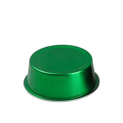 Wegwerfnahrungsmittelbehälter der aluminiumfolie-150ml ringsum bunten Mini Cupcake Baking Cups With-Deckel